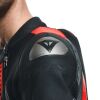 Dainese AUDAX D-ZIP 1PC PERF závodní kombinéza černá/fluo-červená vel.54
